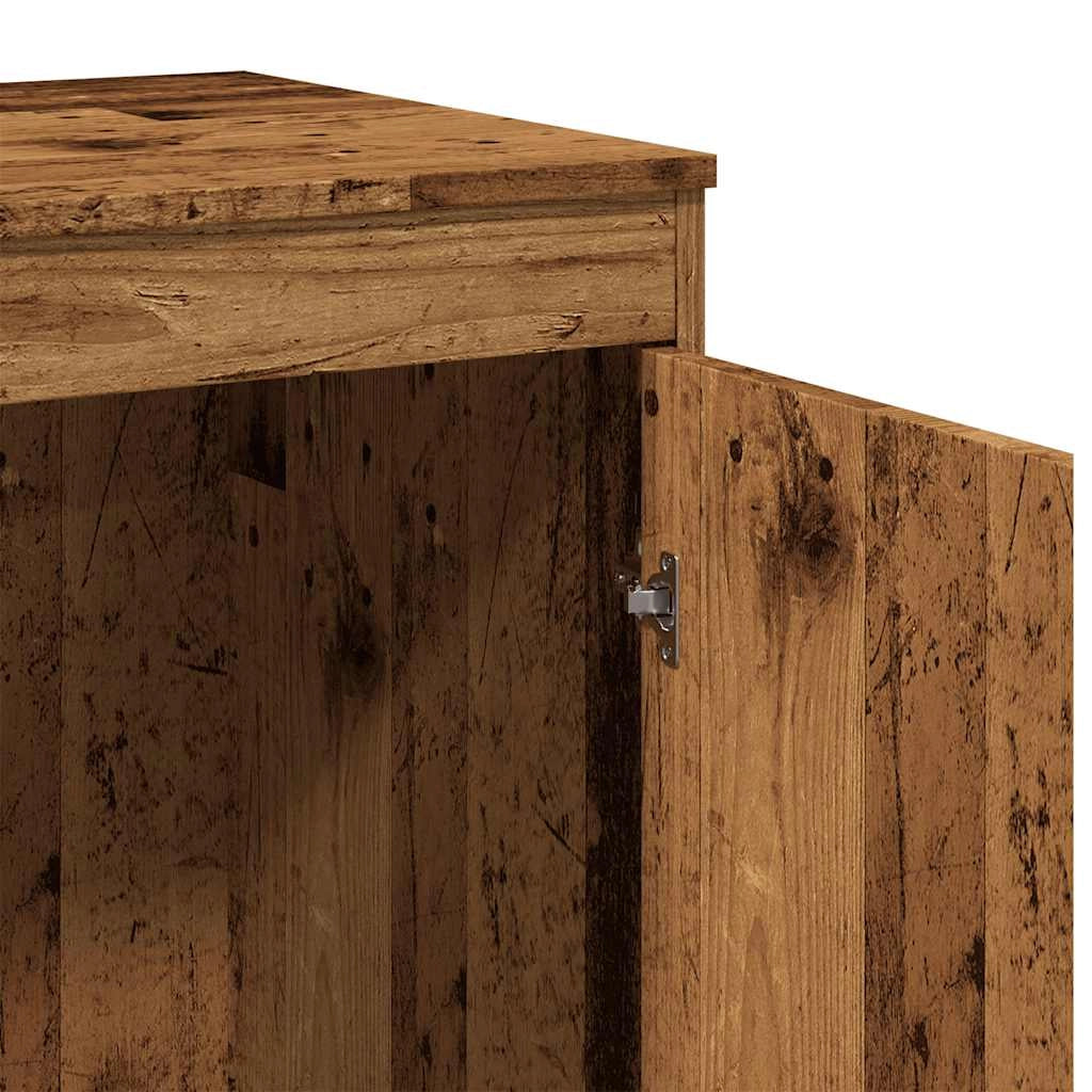 Scrivania tavolo postazione di lavoro mobile per computer studio legno vecchio 100 x 50 x 76 cm legno ingegnerizzato marrone 02_0023972