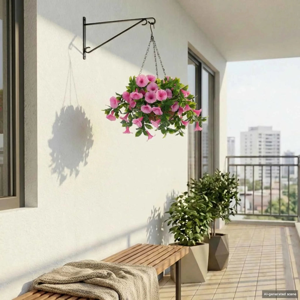 Fiori Artificiali Rosa 55 x 50 x 57 cm PE e Acciaio 42042382