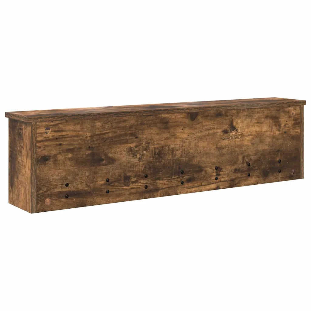 Appendiabiti a muro Rovere fumo 100 x 16 x 26 cm 874327
