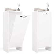 Mobile bagno NINA 1k bianco 1 kosz per bucato scaffale colonna per bagno