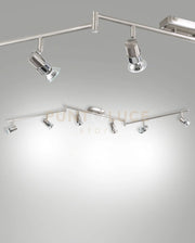 ALICE SPOT 6 LUCI ATTACCO GU10 NICHEL SATINATO S/L ORIENTABILE