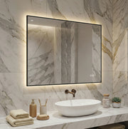 Specchio da bagno LED con antiappannamento e dimmer