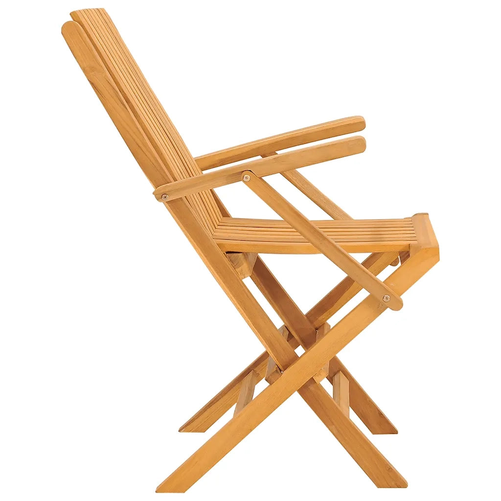 Sedie da Giardino Pieghevoli 4pz 61x67x90cm Legno Massello Teak 3155055