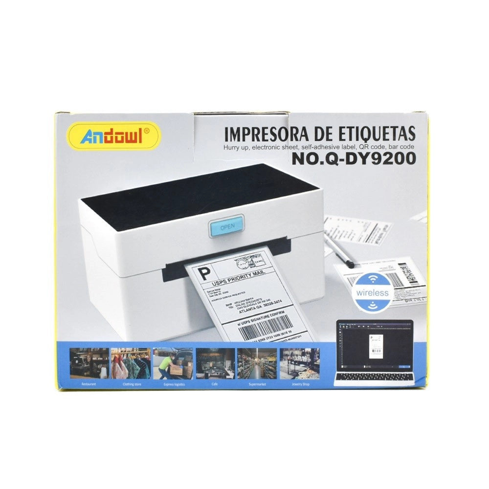 Trade Shop - Stampante Termica Wireless 104mm 203dpi Con Usb/lan/bluetooth Portatile Q-dy9200 -