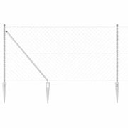 Palo della recinzione | Pannello per recinzione Argento 25 x 1 m (rete 60 x 60 mm)