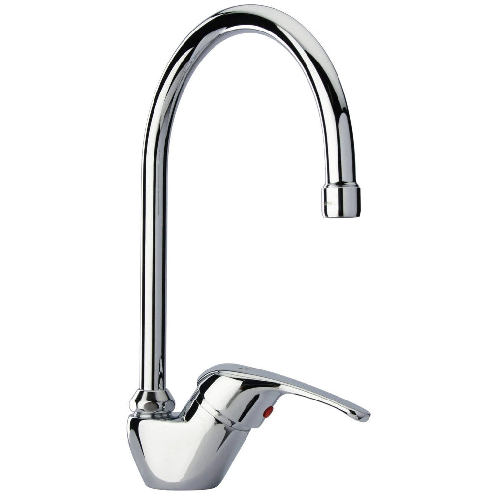Trade Shop - Rubinetto Miscelatore Girevole Mobile Per Lavandino Lavello Cucina Kit Montaggio -