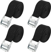 Cinture di sicurezza premium 4 in una congeggiamento 25 mm x 15 m - adatte per biciclette, bagagli e altro