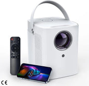 Proiettore portatile - WiFi 5G e Bluetooth, supporta 1080P, correzione del keystone 4D, compatibile con smartphone, TV Stick, Android, iOS, Xbox, PS5