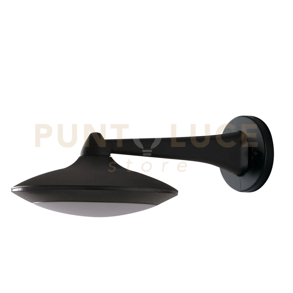 APPLIQUE DA ESTERNO LED ALYSON NERA 12W 1300LM 4000K IP44 24X10CM IN ALLUMINIO