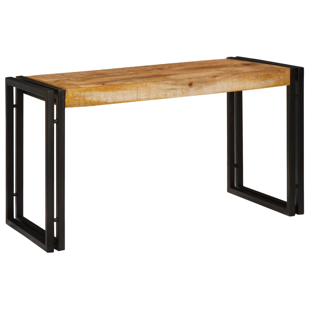 Tavoli da Annidamento 3 pz Legno Massello Grezzo di Mango