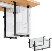 Sostegno per PC Regolabile 50 cm - Sotto Scrivania - Sostegno per CPU - Capacità di Carico 35 kg - Acciaio di Alta Qualità - Utilizzabile Universalmente