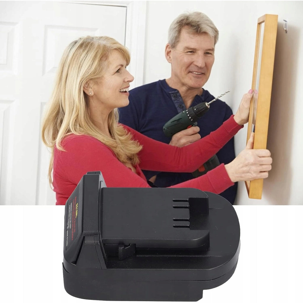 Adattatore Batteria 18V Bosch a Milwaukee BS18ML – Compatibile con Utensili Milwaukee 18V | Uscita USB 5V 2.1A
