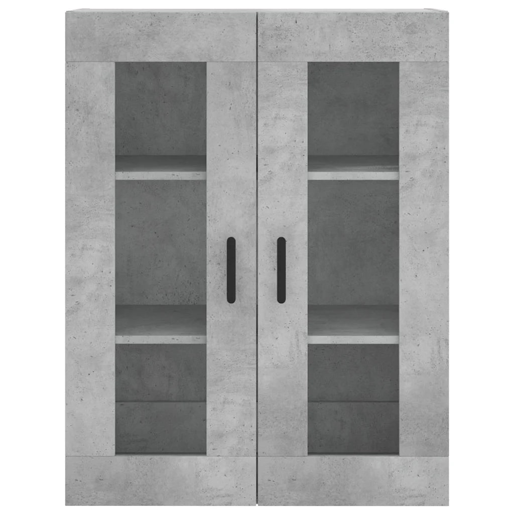 Armadietto a Muro | Mobile a Parete Grigio Cemento 69,5x34x90 cm