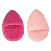 Sponza per la pulizia del viso con tessuto doppio - Accessori per la cura della pelle ecosostenibili - Dimensioni 9,7 x 6,4 x 1,5 cm - Pads di pulizia delicati per il viso