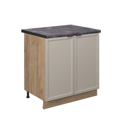 Mobile lavello cucina Fame-Line GrigioBeige/Rovere dorato 80 cm, PL Antracite Vicco