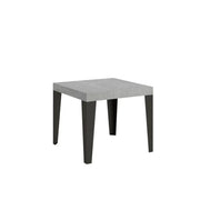 Tavolo allungabile 160/244x80 cm Flame colore cemento gambe antracite