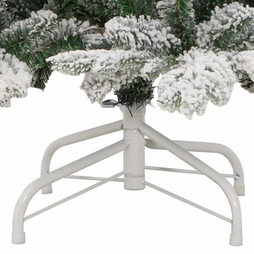 Albero Natale | Decorazioni natalizie Artificiale Incernierato con Neve Fioccata 210 cm