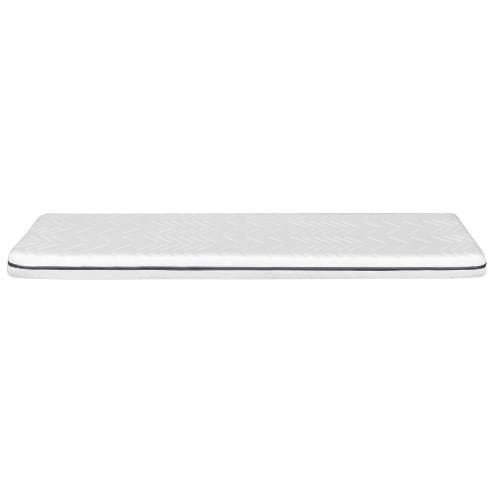 Materasso in Schiuma Viscoelastica Durezza Media Grigio e Bianco 80 x 200 cm Fodera con cerniera