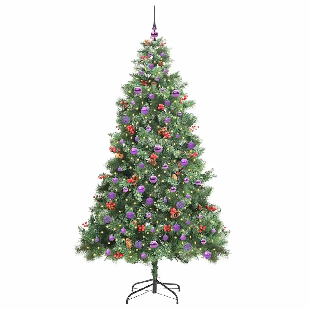 Albero di Natale artificiale Verde 210 cm PVC e Metallo 3395149