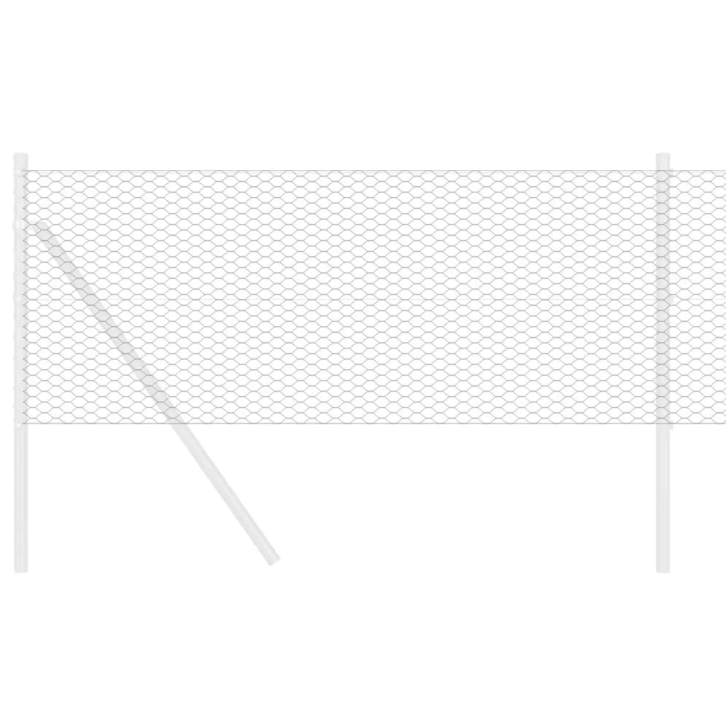 Recinzione Esagonale Grigio 0,6 x 100 m PVC 42005597