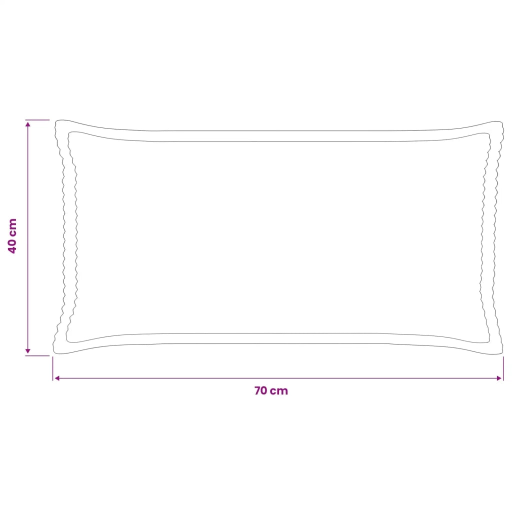 Federa 6 pz HOUTEN Antracite 40 x 70 cm corduroy 917827