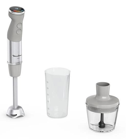 Moulinex DD672B10 frullatore Frullatore ad immersione 1000 W Grigio, Acciaio inox