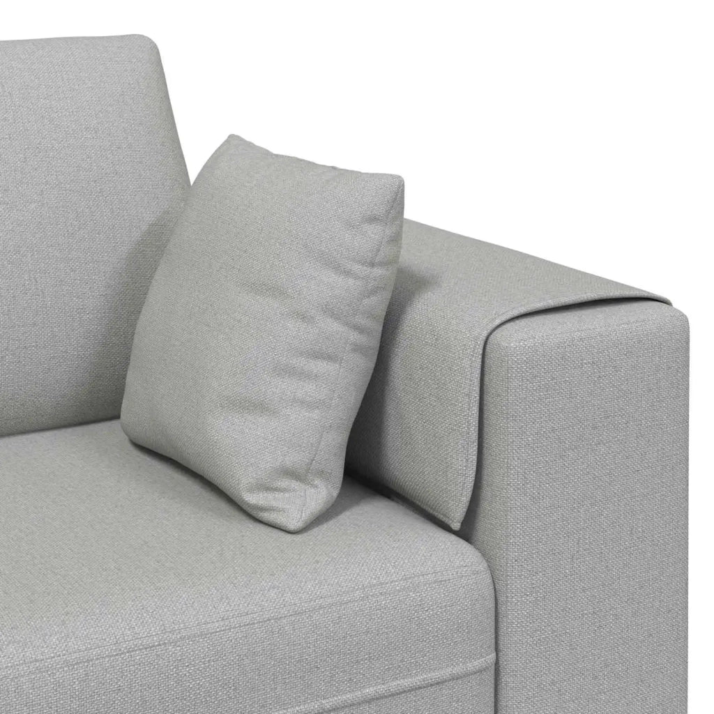 Divano 3 pcs Grigio Nuvola 250 x 188 x 76 cm Tessuto 3335170