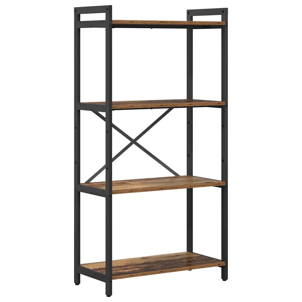 vidaXL Libreria Legno vecchio 60 x 30 x 118 cm Legno multistrato