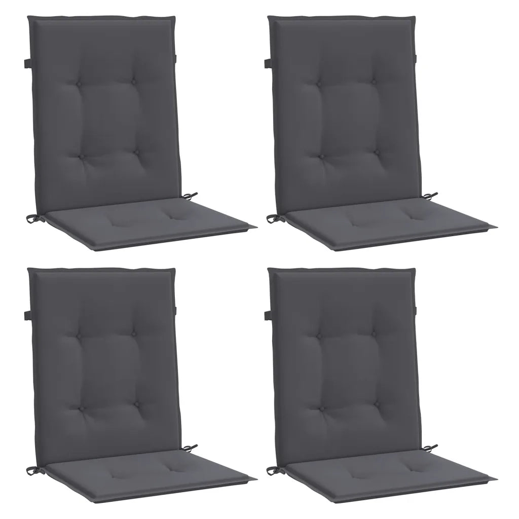 Cuscini per Sedia 4 pz | Cuscini per sedie Antracite Tessuto Oxford