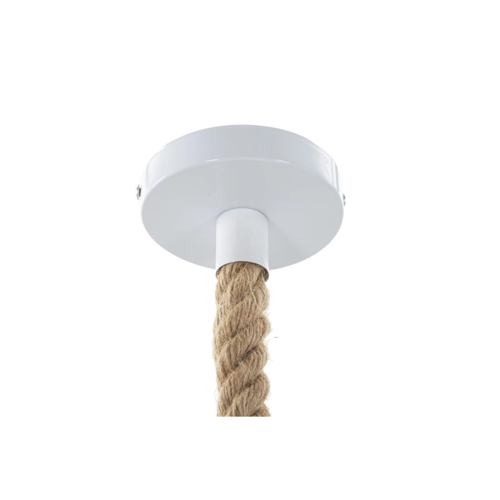 Lampada a Sospensione Scimmia, Bianco, Poliresina, 27x32x60 cm