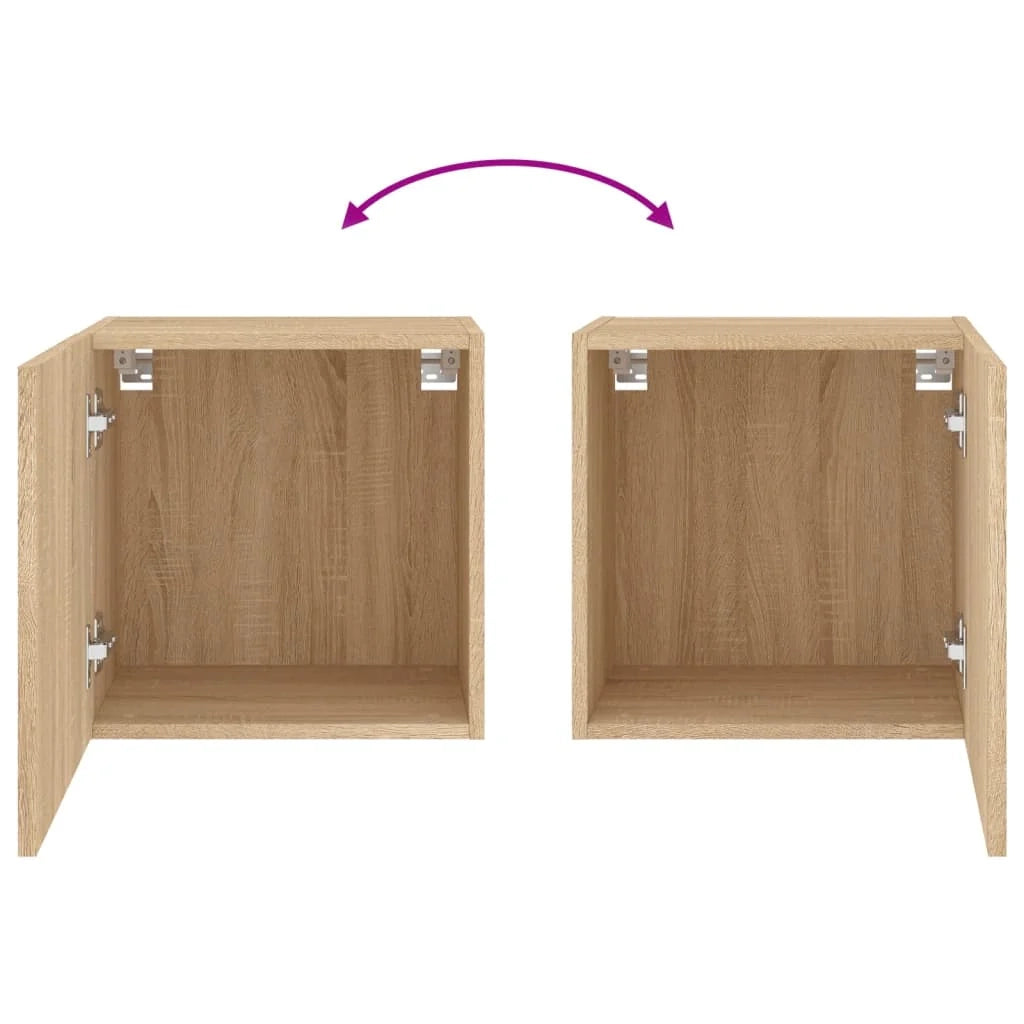 Mobile TV multimediale mensola TV mobile TV sala da pranzo soggiorno camera da letto a parete rovere Sonoma 40,5 x 30 x 40 cm legno ingegnerizzato marrone 02_0028157