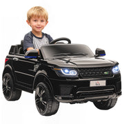 Macchina Elettrica per Bambini 3-6 Anni con Telecomando, Luci LED e Clacson, in PP e Metallo, 110x68x52 cm, Nero
