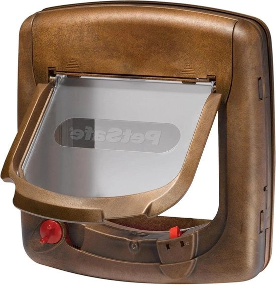Cat flap 4 posizioni in legno con chiusura magnetica
