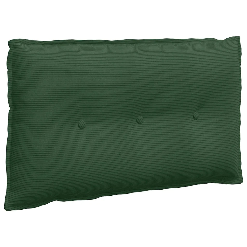 Cuscino per Schiena | Cuscino dorsale Verde Giungla 80 x 50 cm Tessuto in Cords