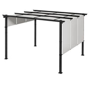 Tenda da Sole Pergola ¨C zephmum ¨C Grigio Scuro 300x350 cm