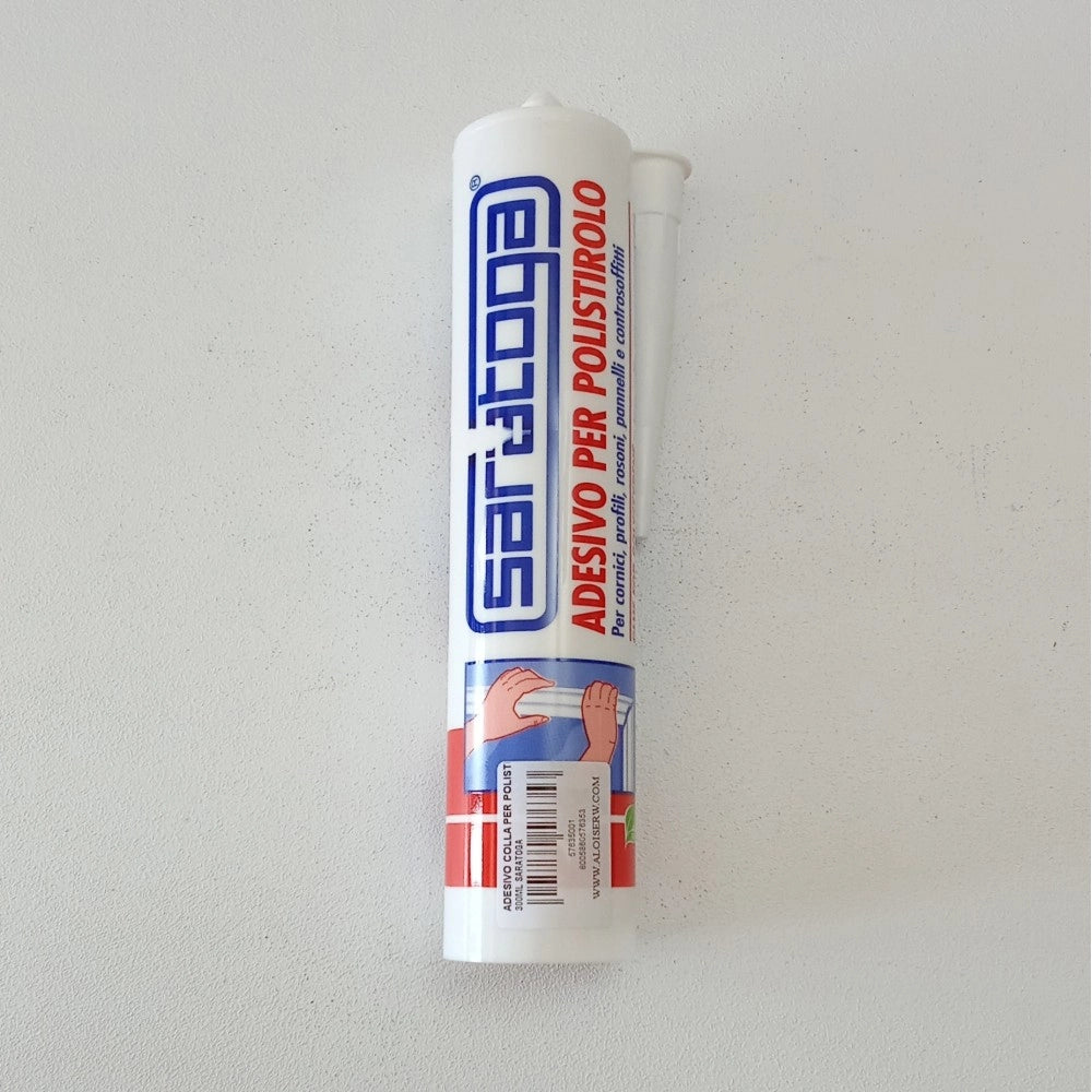 Saratoga 300ml adesivo colla bianca per polistirolo in cartuccia