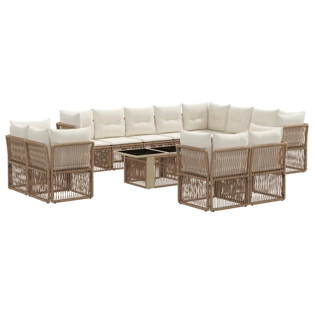 Set Divano da Giardino 13 pcs polyrattan 3436569