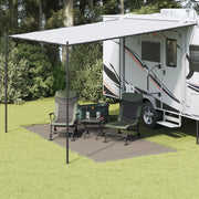 Tarp da Tenda Grigio chiaro Poliestere 200 x 400 cm Leggero