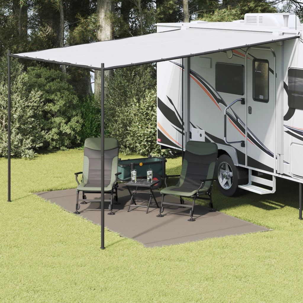Tarp da Tenda Grigio chiaro Poliestere 200 x 400 cm Leggero