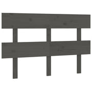 Testiera | Testata per Letto Grigia 144x3x81 cm in Legno Massello di Pino