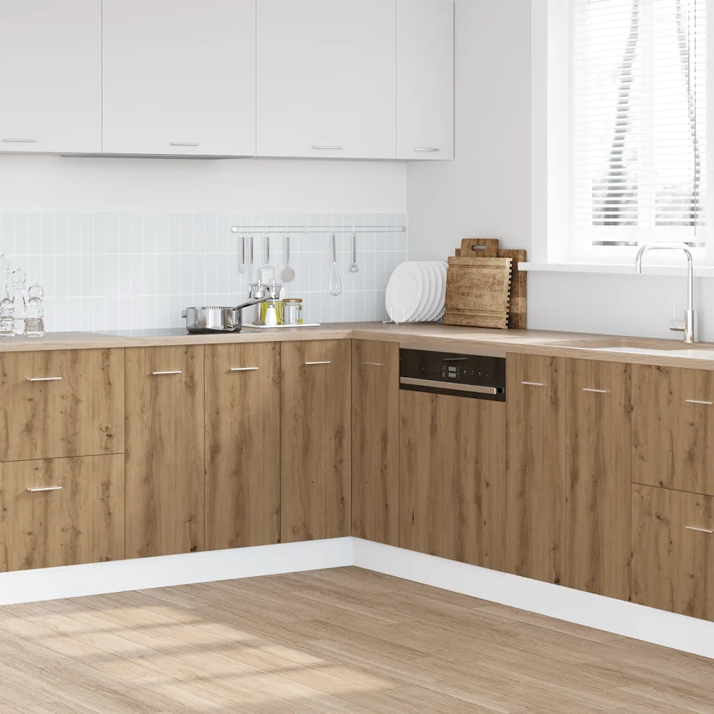 vidaXL Armadietto Cucina “Lyon” Rovere Artigianale 75,5x75,5x81,5 cm