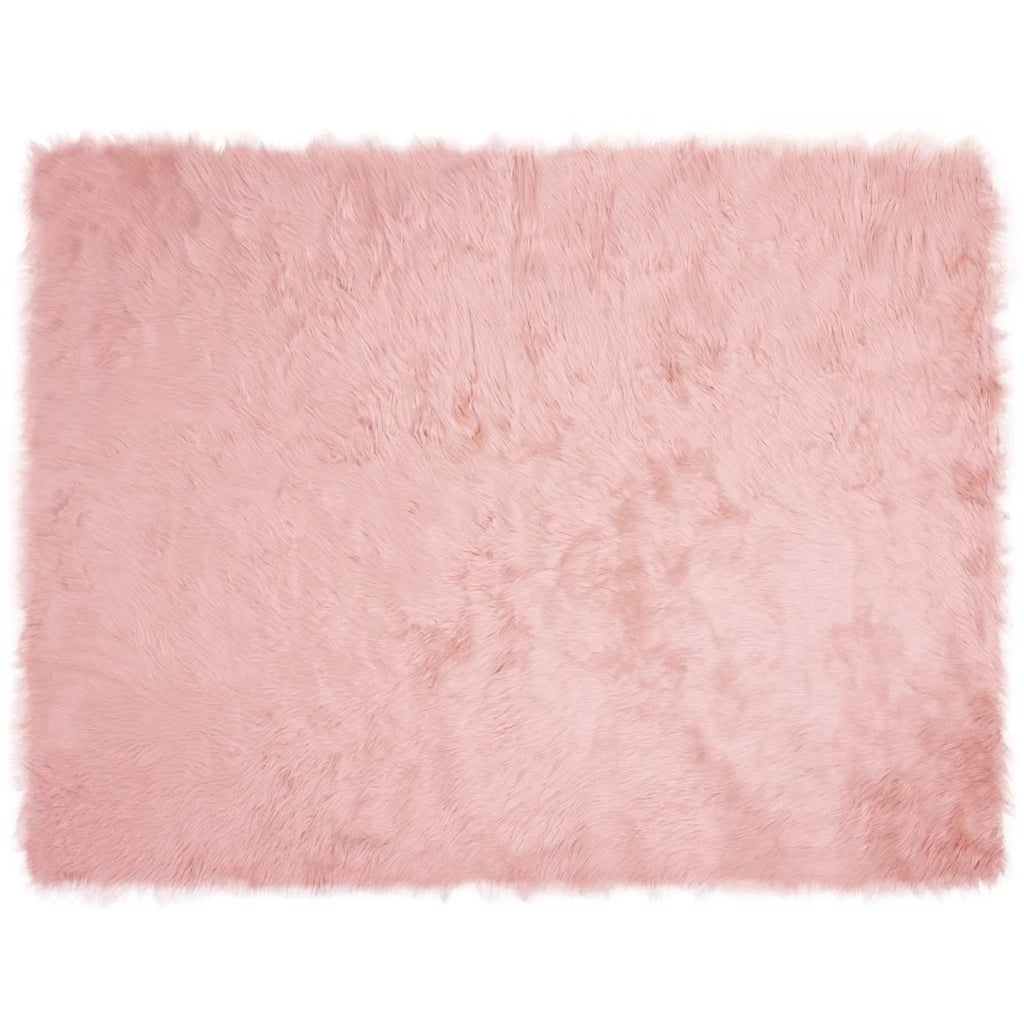 Tappeto in finta TAFALLA Rosa 240 x 340 cm Poliestere 42021552