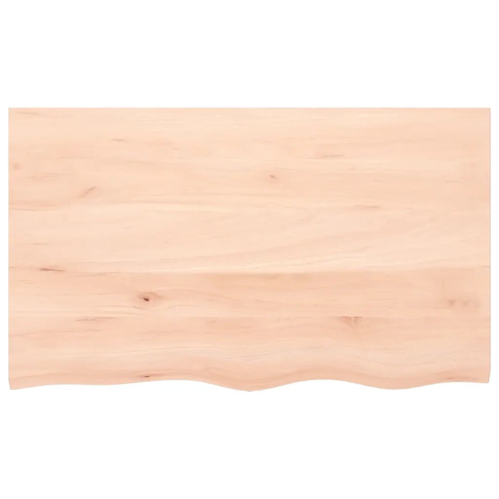 Piano Bagno 100x60x(2-6) cm in Legno Massello Non Trattato CFW5875868