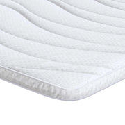 Topper per materasso Bianco 200 x 200 cm Tessuto a maglia CFW5730657