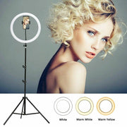 Lampada anello luminoso a LED selfie usb con treppiedi regolabile 300x300 12"