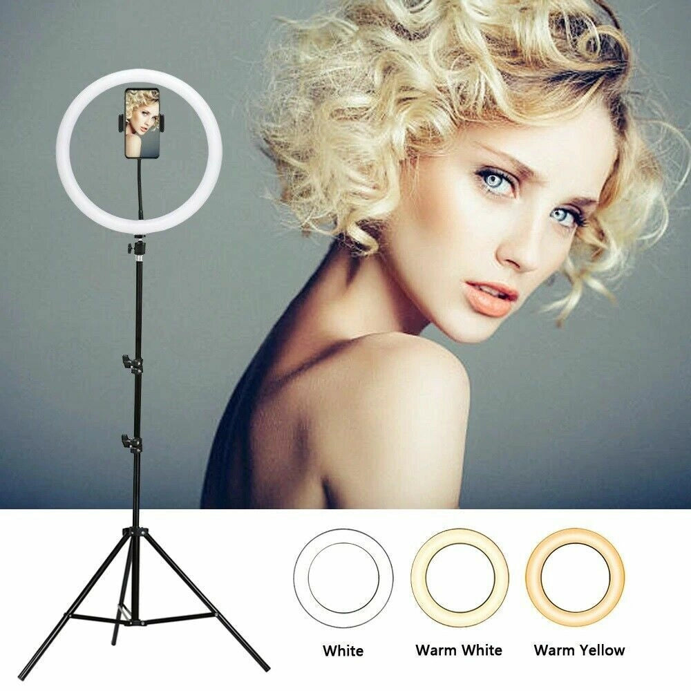 Lampada anello luminoso a LED selfie usb con treppiedi regolabile 300x300 12"