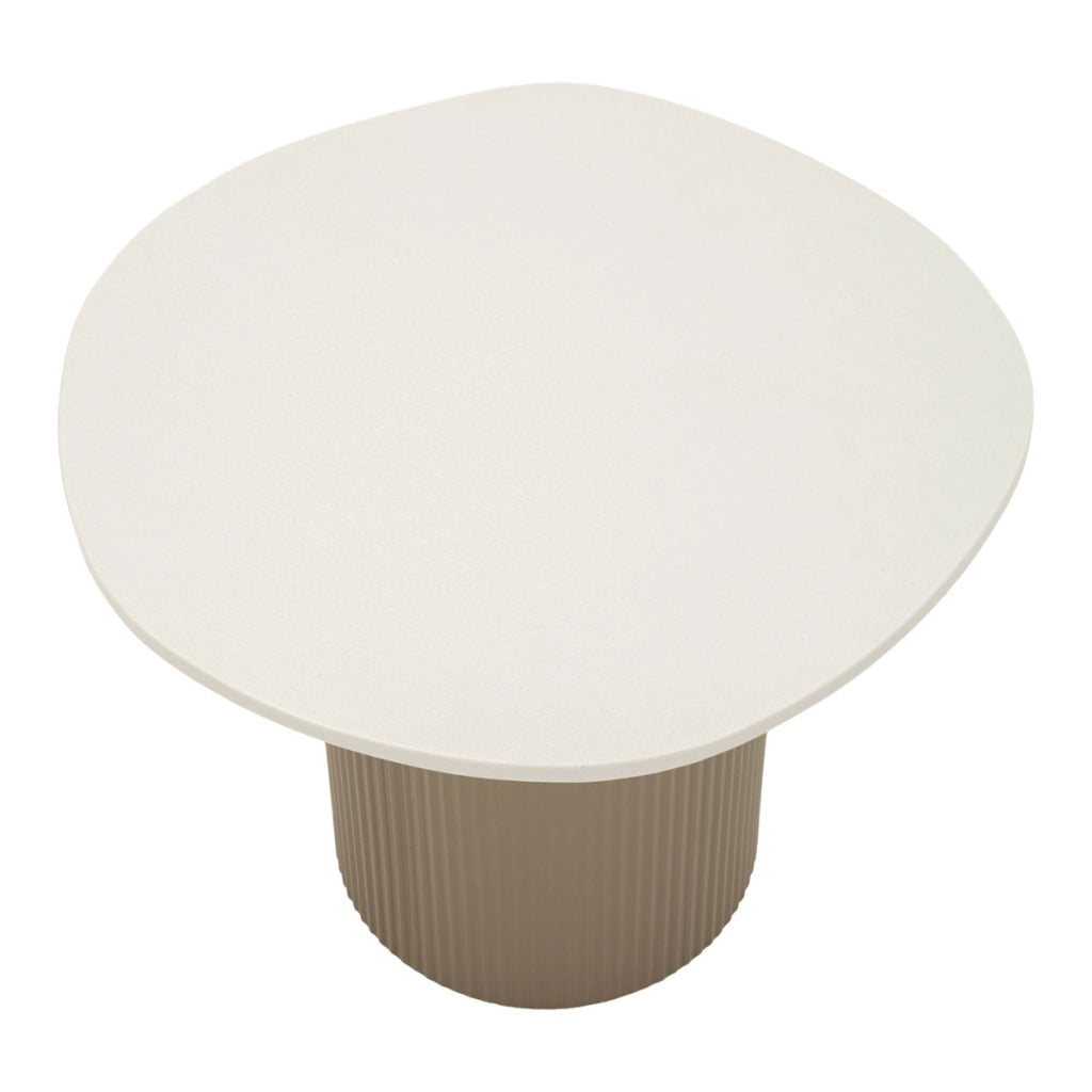 Tavolino VKH1122, Marrone, Marmo Artificiale, 46x48x39 cm