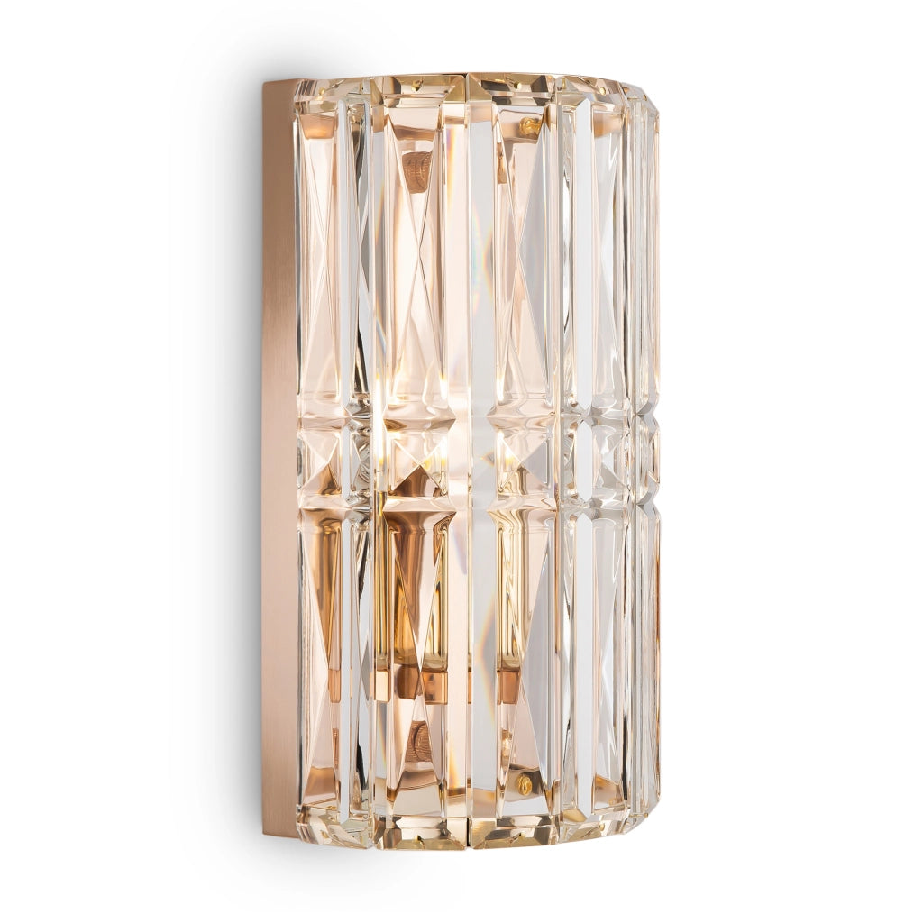 Maytoni applique contemporanea Facet 1 luce E14 oro metallo vetro