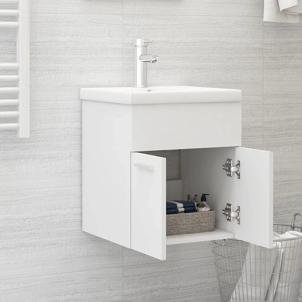 Mobile SottoLavabo | Armadio Lavabo Bianco 41x38,5x46 cm in Multistrato