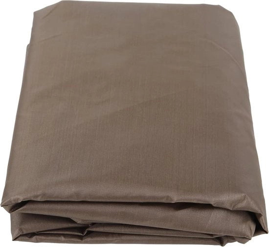 Cuscino schiocco impermeabile in poliestere per giardino - Copertura sostitutiva per tre posti schiocco - Protezione impermeabile - Marrone.